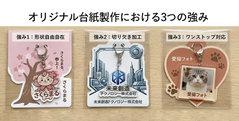 オリジナルグッズ用 台紙の印刷・封入料金｜ホットモバイリー