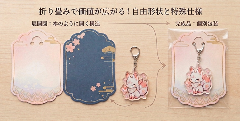 オリジナルグッズ用 台紙の印刷・封入料金｜ホットモバイリー