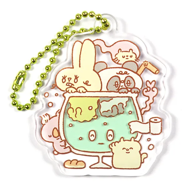 可愛い動物キャラクターたちのイラストのアクキー