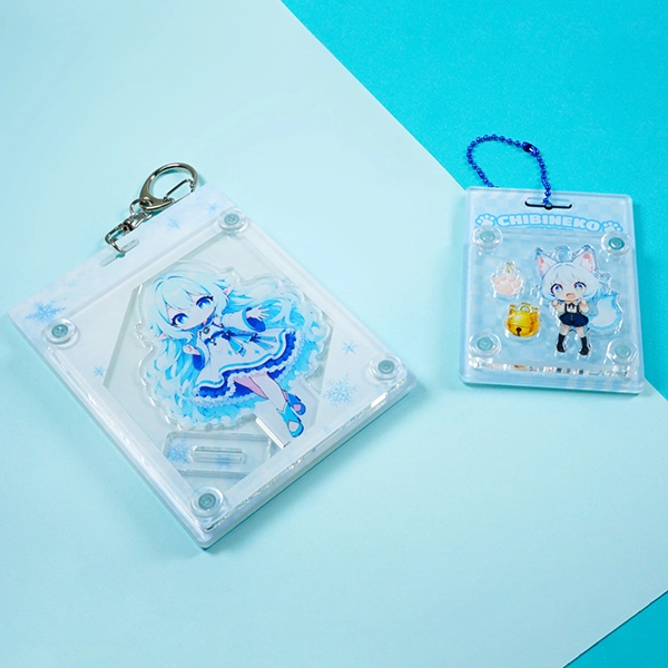 可愛い動物たちのシャカシャカアクリルキーホルダー