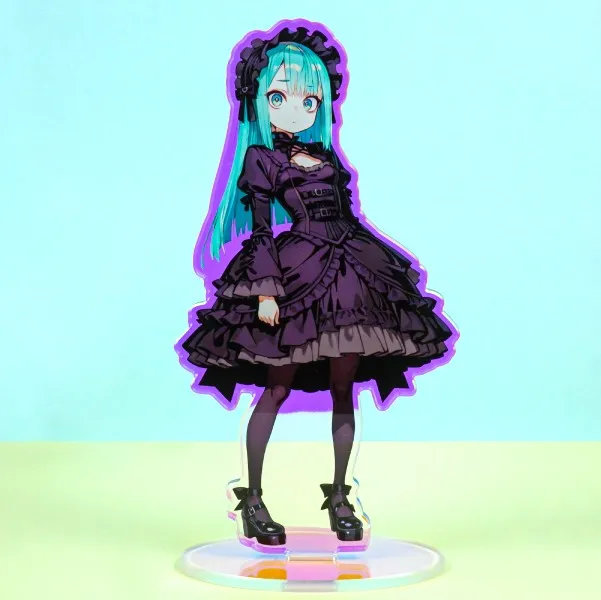 ラバーストラップ制作事例（女の子キャラ）