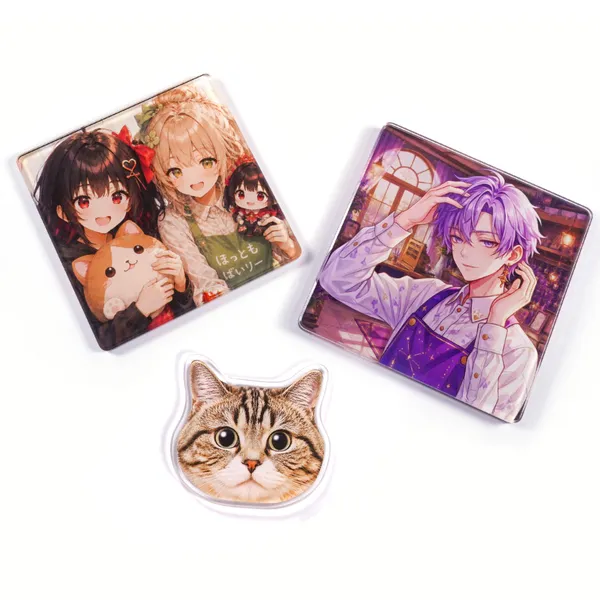3つのアクリルマグネット