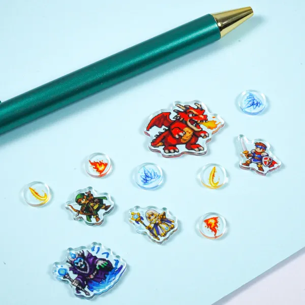 ラバーストラップ制作事例（女の子キャラ）