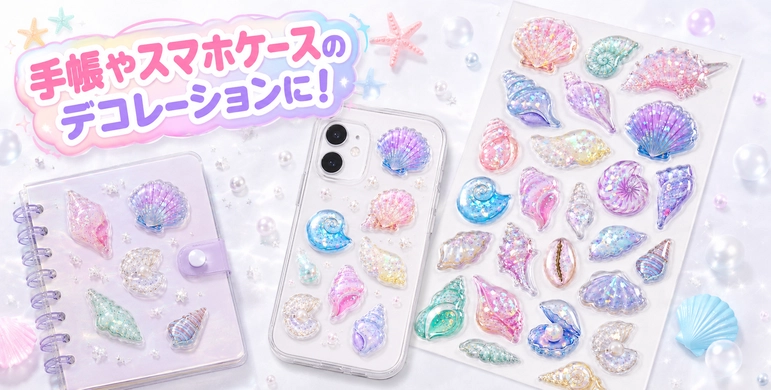 ぷくぷく立体シールでデコレーション