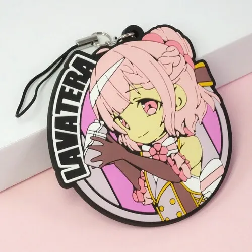 ラバーストラップ制作事例（女の子キャラ）